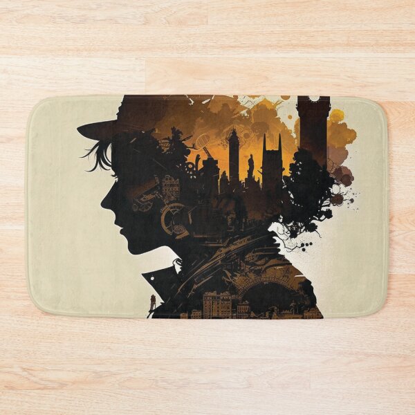 Item preview, Silhouettes of Steampunk Cityscape #4 designed and sold by MindAsylum.