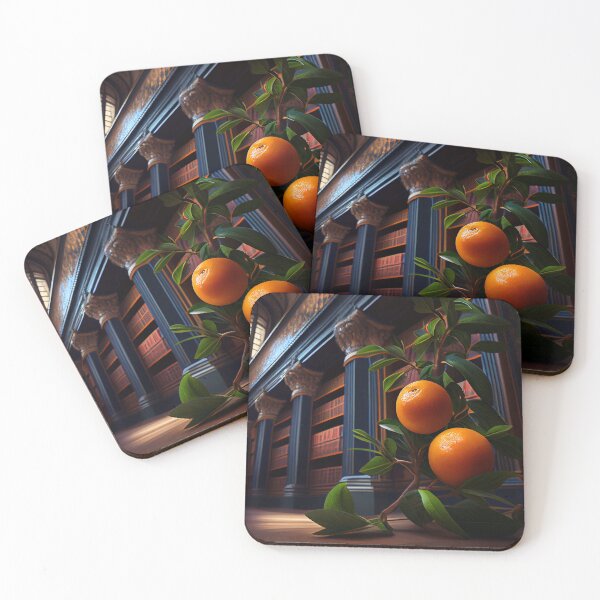 Item preview, Rapidly Mandarins in the Library Digital Painting designed and sold by CodeAndColors.