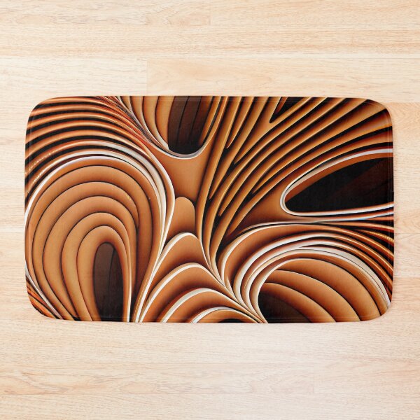 Item preview, Clay Semi Abstract Line Pattern Digital Painting designed and sold by CodeAndColors.
