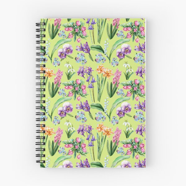 Item preview, Spring Flowers Pattern Green designed and sold by Katariina Purru.