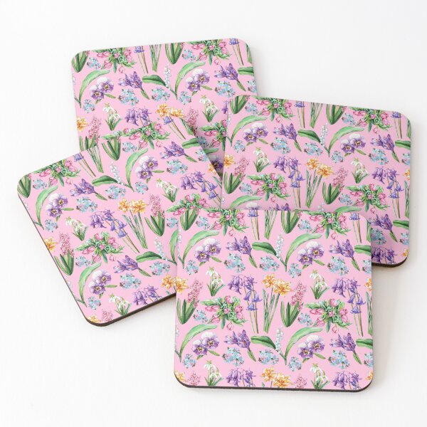 Item preview, Spring Flowers Pattern Pink designed and sold by Katariina Purru.