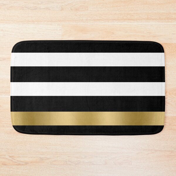 Item preview, Black White And Gold Stripes  designed and sold by GoDesign1.
