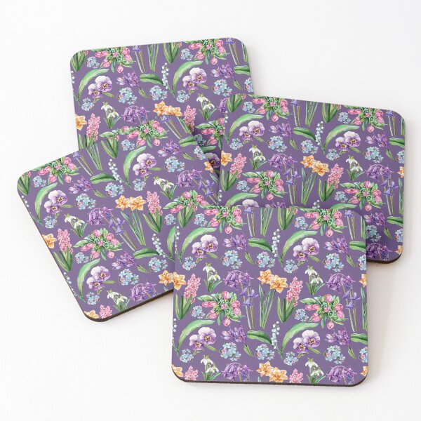 Item preview, Spring Flowers Pattern Purple designed and sold by Katariina Purru.