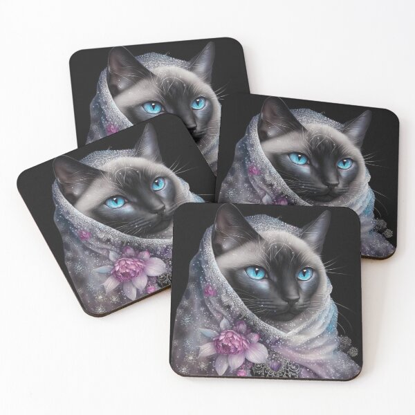 Item preview, Modest Siamese Cat designed and sold by Nocturne  Paws.