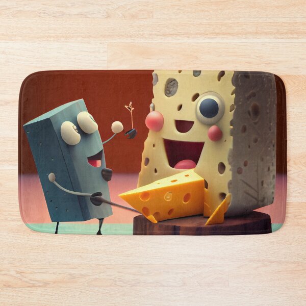 Item preview, Puppet and Widgets Cheese Adventure Digital Painting designed and sold by CodeAndColors.