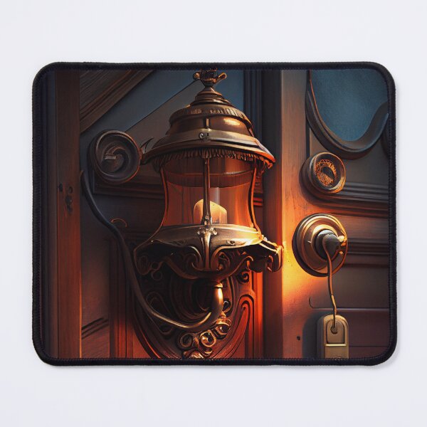 Artikelvorschau, A Welcome Doorbell and Lamp Digital Painting entworfen und verkauft von CodeAndColors.
