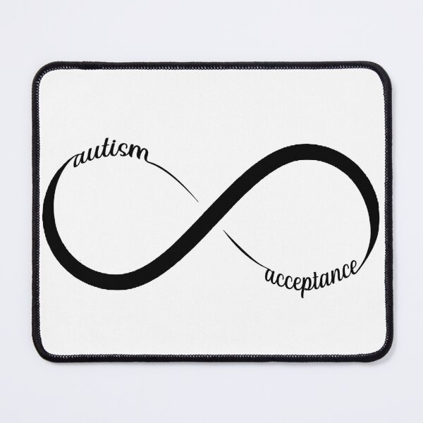 Item preview, autism acceptance infinity loop in black designed and sold by KyttsyKrafts.