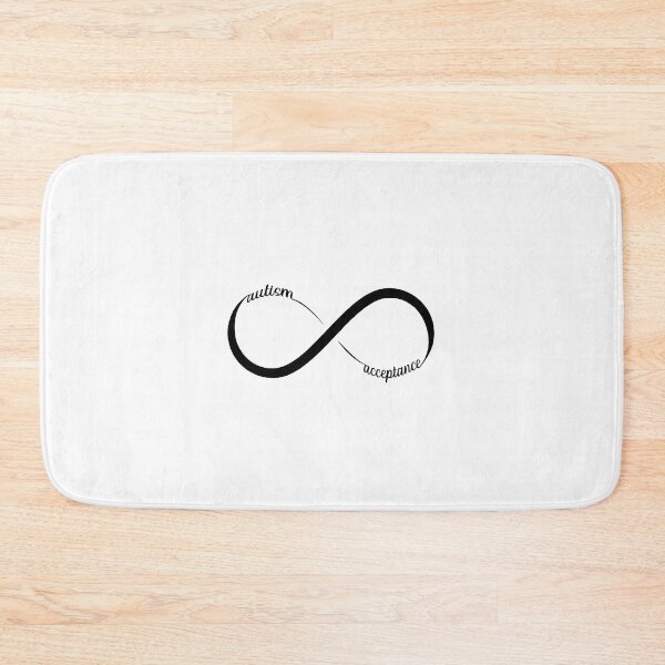 Item preview, autism acceptance infinity loop in black designed and sold by KyttsyKrafts.
