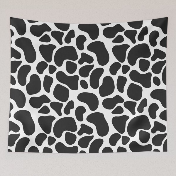Item preview, black and white cow print designed and sold by Olyanazh.