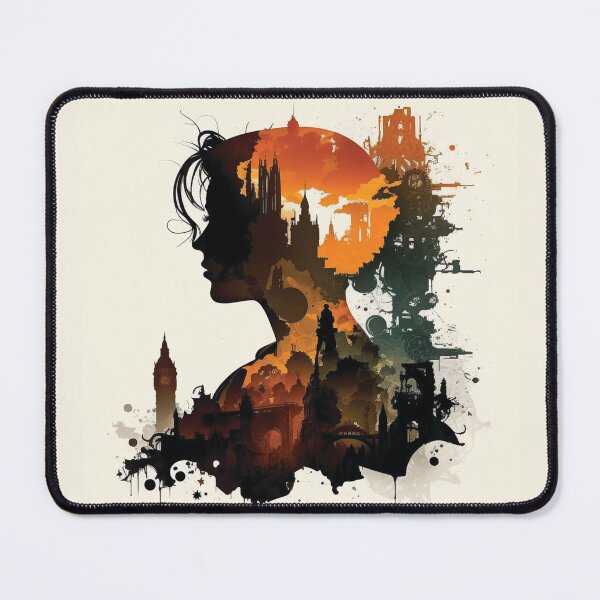 Item preview, Silhouettes of Steampunk Cityscape #2 designed and sold by MindAsylum.