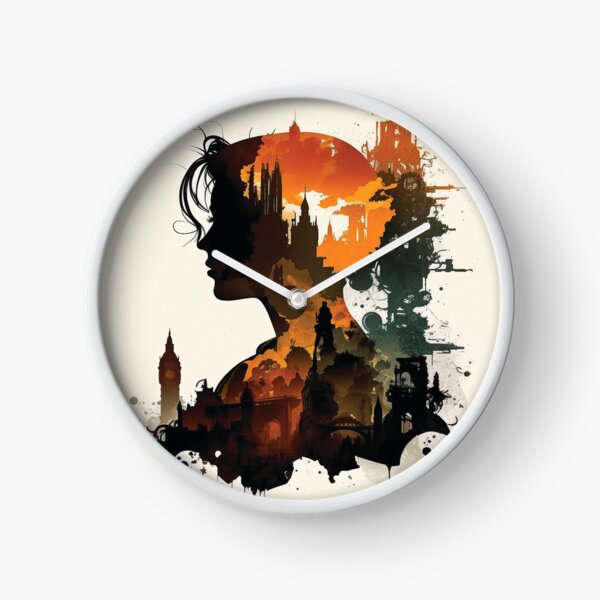 Item preview, Silhouettes of Steampunk Cityscape #2 designed and sold by MindAsylum.