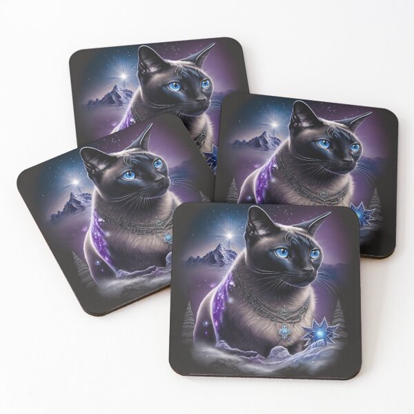 Item preview, Siamese Cat Protector designed and sold by Nocturne  Paws.