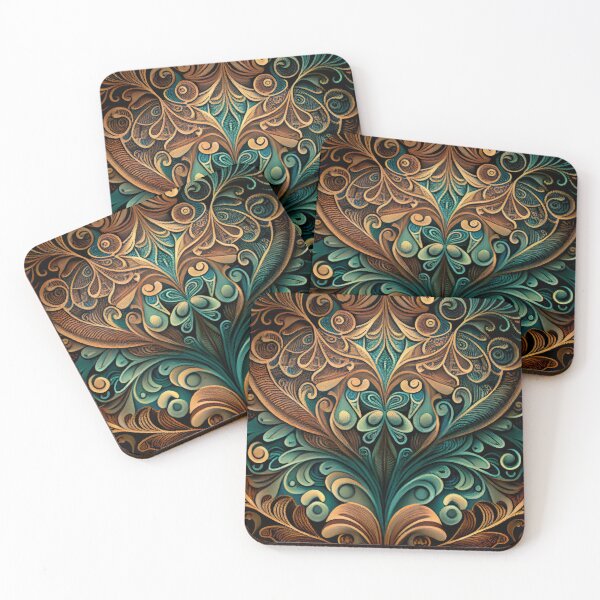 Item preview, Calming Organic Enchanted Pattern Digital Painting designed and sold by CodeAndColors.