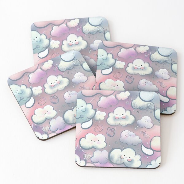 Item preview, Soft Cute Dreamy Modern Pattern Digital Painting designed and sold by CodeAndColors.