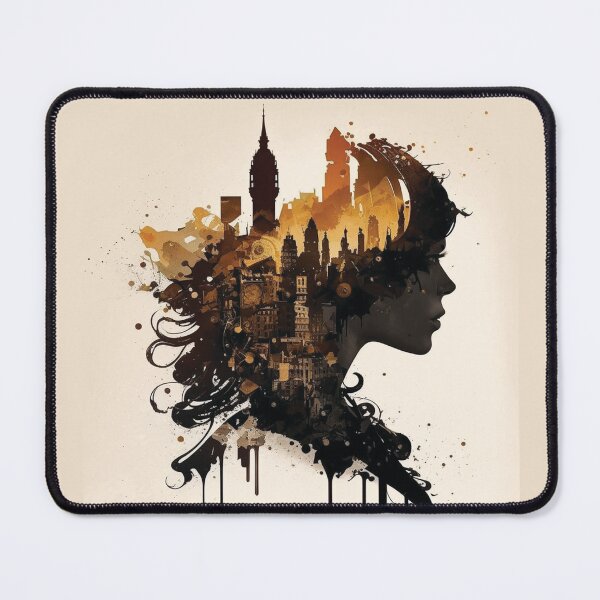 Item preview, Silhouettes of Steampunk Cityscape designed and sold by MindAsylum.