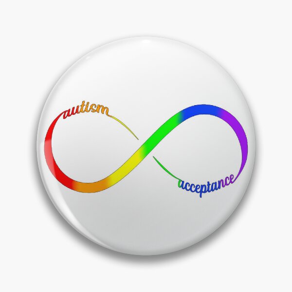 Item preview, autism acceptance infinity loop rainbow designed and sold by KyttsyKrafts.