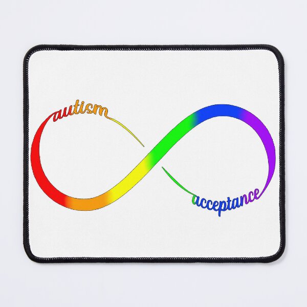 Item preview, autism acceptance infinity loop rainbow designed and sold by KyttsyKrafts.