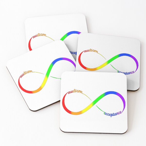Item preview, autism acceptance infinity loop rainbow designed and sold by KyttsyKrafts.