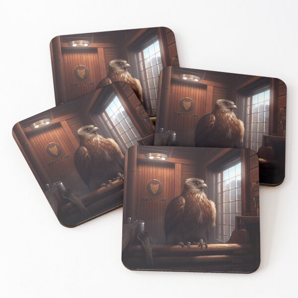 Item preview, Platinum Falcon in the Sauna Digital Painting designed and sold by CodeAndColors.
