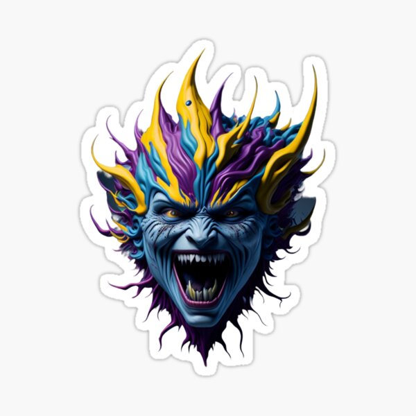 Psycho Head #4 Part of the Psycho Heads Collection Sticker