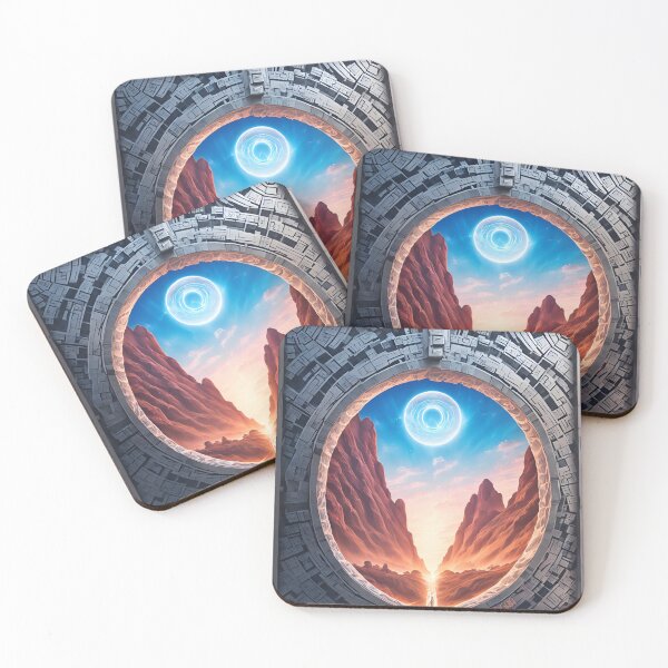 Item preview, futuristic frame mountain landscape design designed and sold by PodgaiaDesigns.