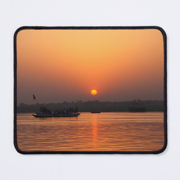 Item preview, Sunrise over the river Ganges. designed and sold by JohnDalkin.