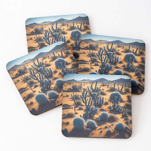 Item preview, cactus desert sand sun mountains shadows designed and sold by PodgaiaDesigns.