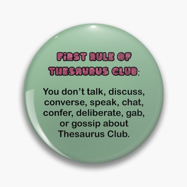 Item preview, Thesaurus Club designed and sold by Black-Orc.