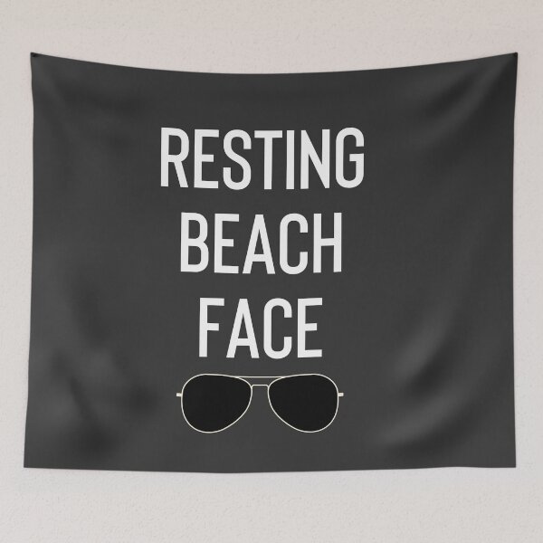 Item preview, Resting Beach Face designed and sold by Raw Creative Prints.