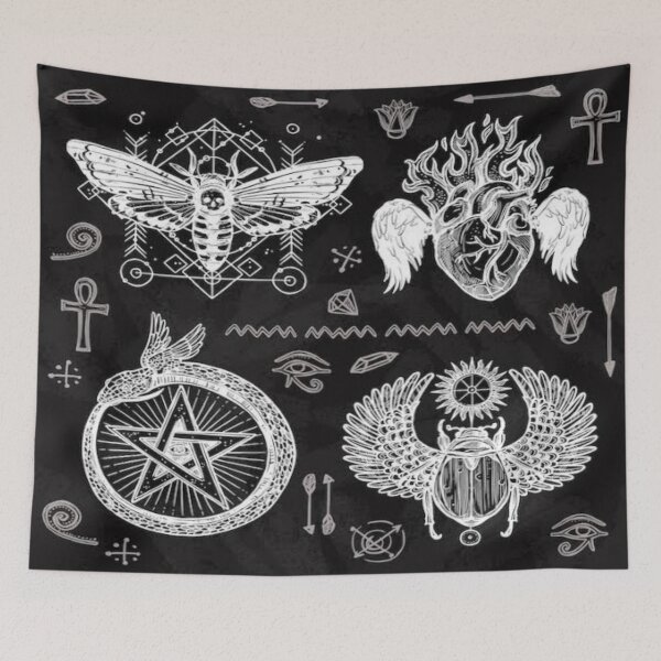 Item preview, Goth tapestry - Gothic art designed and sold by sagestar.