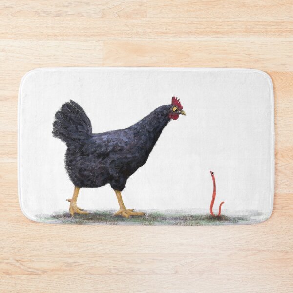 Item preview, Worm meeting a chicken designed and sold by Fionna Bottema.