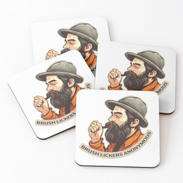 Item preview, Brush Lickers Anonymous Sticker | Wargaming Sticker designed and sold by TheAdhesiveNerd.
