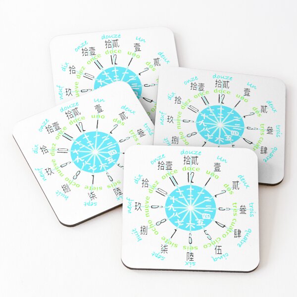 Item preview, 1 to 12 in French, Spanish, Japanese n Chinese designed and sold by LiberaCaballo.