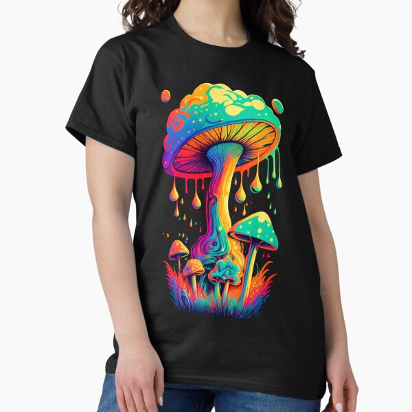Item preview, Mystical Fungi Magic Mushroom Psychedelic Trippy Hippie Art designed and sold by MoonAIArt.
