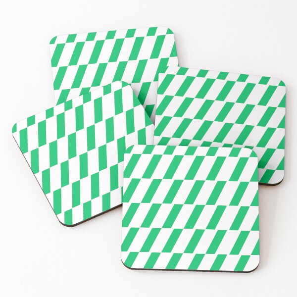 Item preview, Green and white warning tape. A long horizontal stripe in green pattern  designed and sold by Giree07.