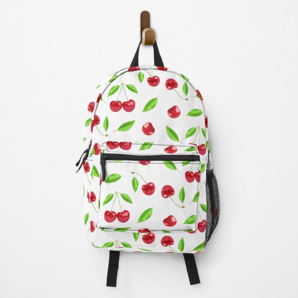 Item preview, Cherry with leaves - pattern (small) on white designed and sold by JaReVa.