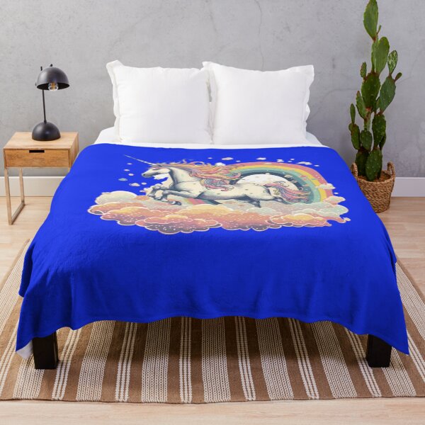 Item preview, unicorn jumping over a rainbow designed and sold by LuckyCatStore.