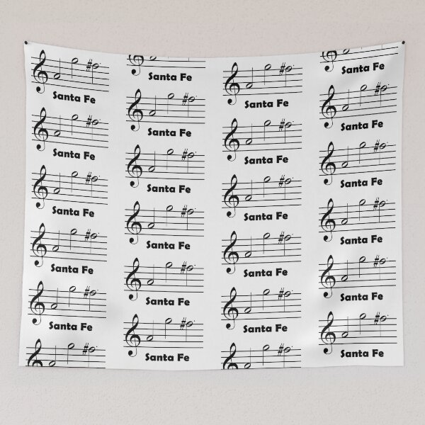 Item preview, Newsies Santa Fe Musical Notes with Text designed and sold by FeatheredPrints.