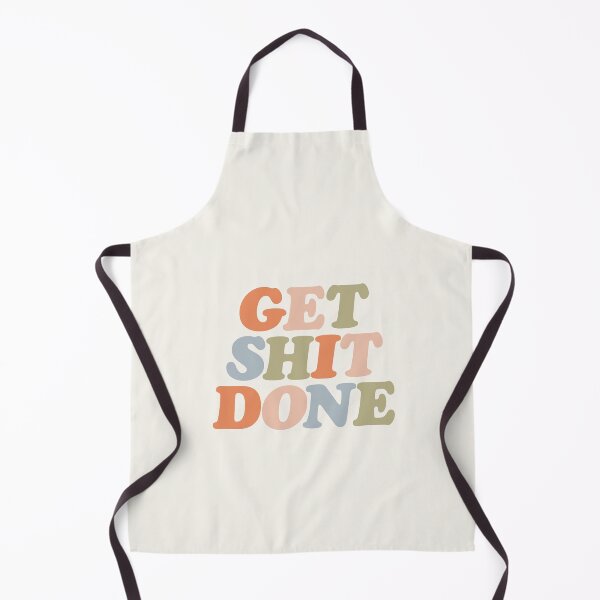 Item preview, Get Shit Done Typography by The Motivated Type in Linen, Pale Copper, Cashmere, Olive and Cadet Blue designed and sold by MotivatedType.