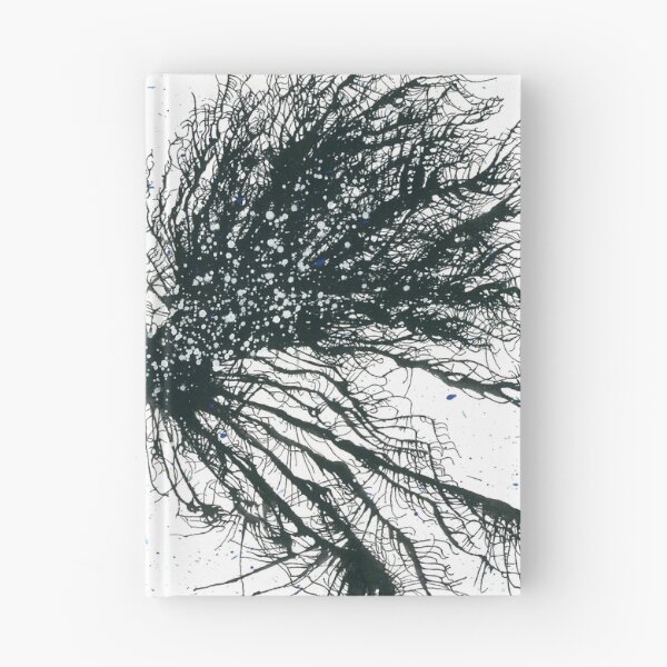 Item preview, The Story Of A Free-Spirited Soul #629 Unique New Age 5D Grayscale Monotone Black And White Bw OOAK Hand-painted Original Abstract Painting Detail 1 Inspired By Brain Cells Neuron Neuroscience Biology designed and sold by Rainbow Artist Orlando L.