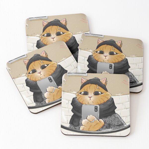 Item preview, Cute Cat taking a selfie designed and sold by polyillustrates.