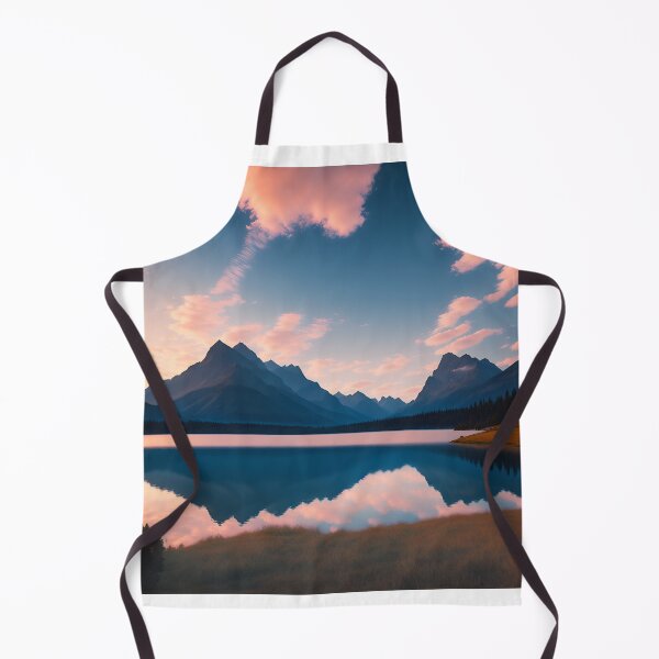 Item preview, A Tranquil Lake Surrounded by Majestic Mountains, Rendered in a Minimalist Style Ai Generated Art designed and sold by AiGens.