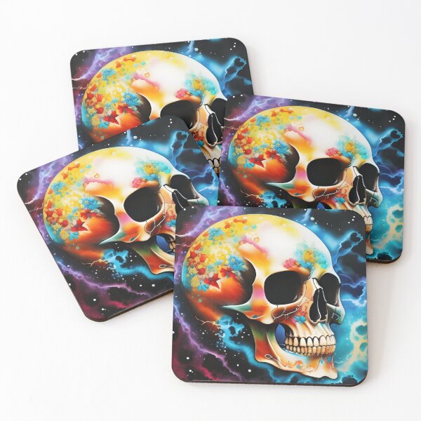 Item preview, Astronomical Skull Digital Art: Colorful, Cosmic designed and sold by Nitram1990.