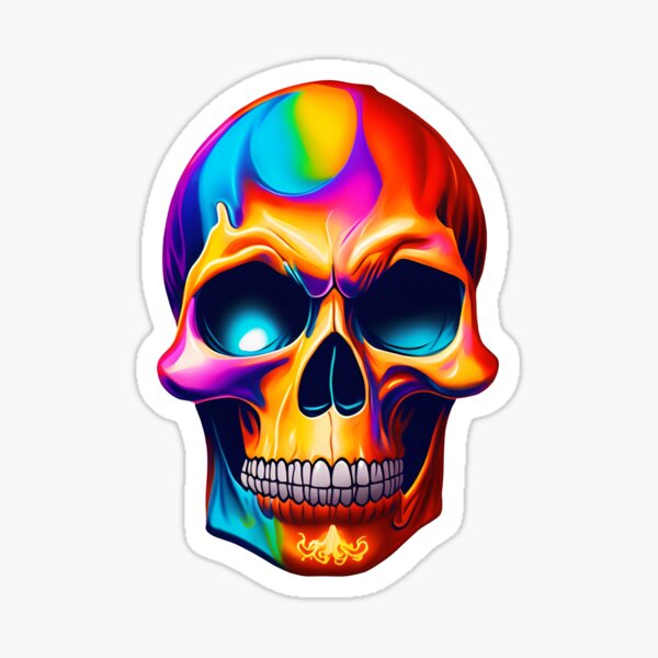 Item preview, Metallic Hypercolour Skull  designed and sold by TheRebelThreads.