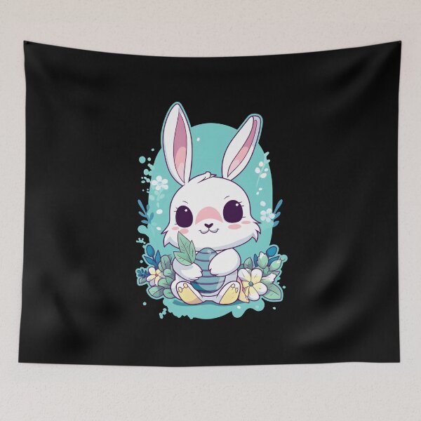 Item preview, Happy easter kawaii bunny designed and sold by JoRealm.