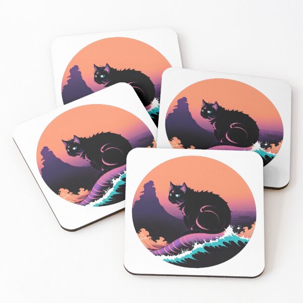 Item preview, vaporwave neko 006 designed and sold by assemblylineart.