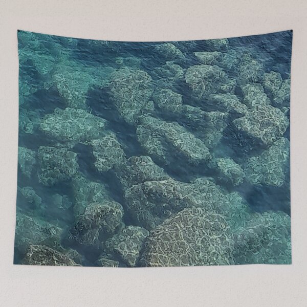 Item preview, Crystal clear sea water of Monterosso coast, Cinque Terre, Italy designed and sold by pfc-art.