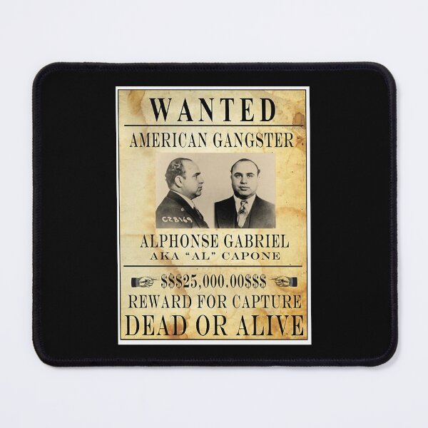 Item preview, AL CAPONE  Vintage Gangster Wanted Poster B  designed and sold by LilianaYundt1.