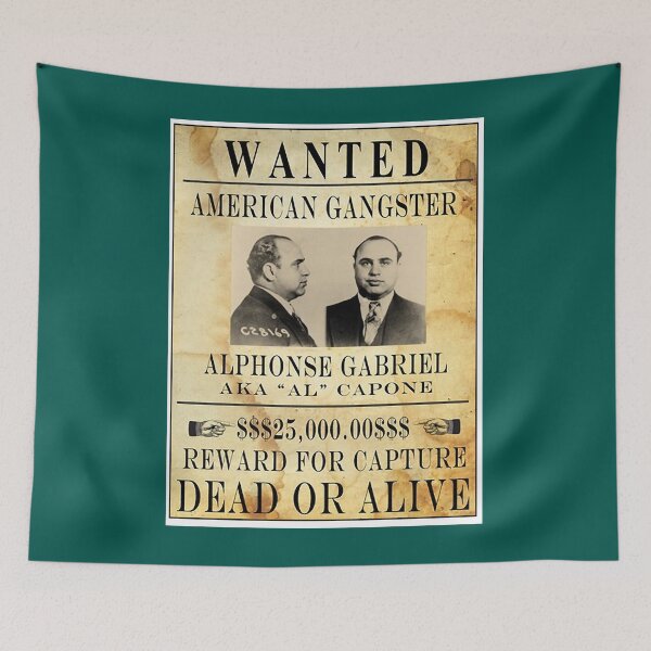 Item preview, AL CAPONE  Vintage Gangster Wanted Poster B  designed and sold by LilianaYundt1.