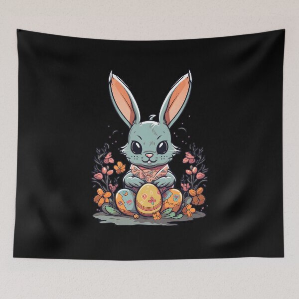 Item preview, Happy easter chibi bunny designed and sold by JoRealm.